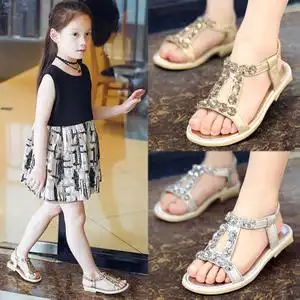 女童凉鞋公主鞋2017新款中大童小学生儿童鞋子女孩版潮时尚性感