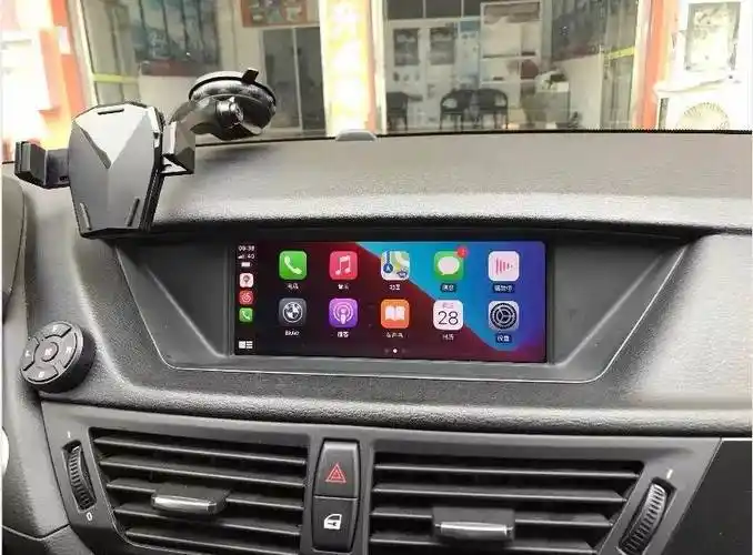 智马力宝马x1无线carplay模块无线hicar模块09年-15年无损教程_主机