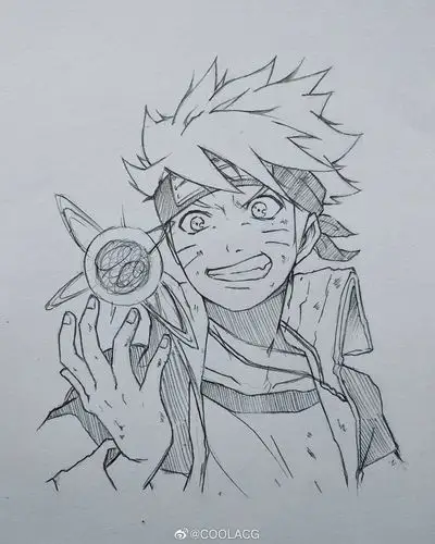 神仙画师微博转载二次元人物黑白动漫素材插画绘画线稿手绘女生男生