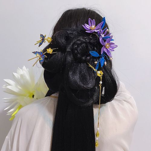 古风汉服簪子盘发珍珠发簪日常百搭简约神棍簪中国风头饰发饰品女