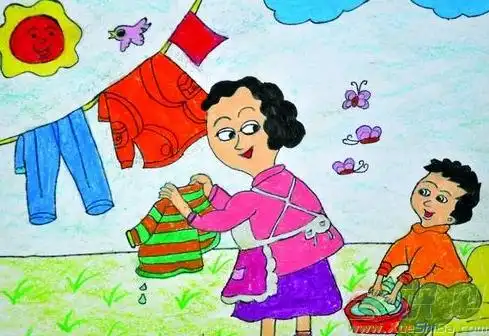 妈妈夸我真能干作文之洗衣服