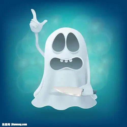 兴奋的卡通小鬼海报