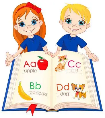 卡通英文书设计素材