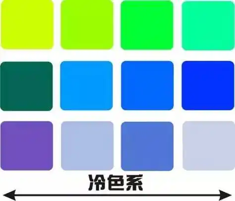 不过一定要注意冷色和暖色相接的地方不要将冷色和暖色直接放在一暖色