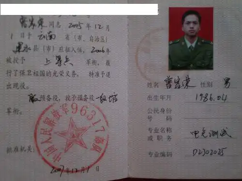 新版义务兵证件【相关词_ 义务兵证件】