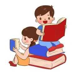 学生读书卡通图片 小学生读书卡通图片