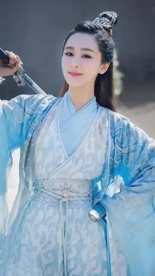 古装剧中蓝衣美女杨幂刘诗诗赵丽颖好美鞠婧祎简直就是小仙女
