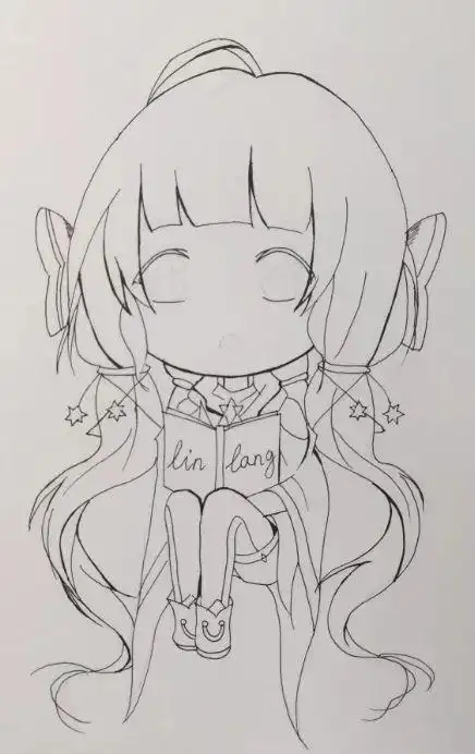 简笔画动漫人物可爱萌动漫步骤