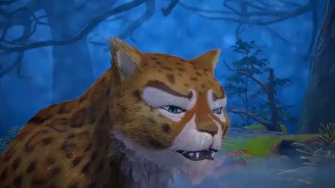 熊出没:拔毛怪被熊熊们追赶,去找豹王帮忙,甩开熊熊们!