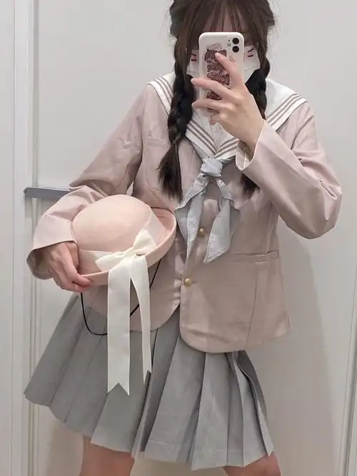 jk制服穿上去就超级元气少女的水手服