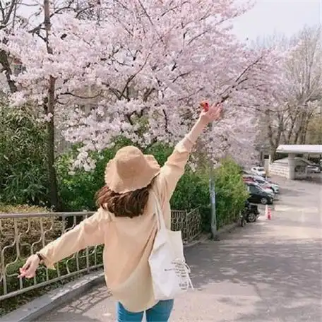 2020快手头像背影 - 小清新女生头像!