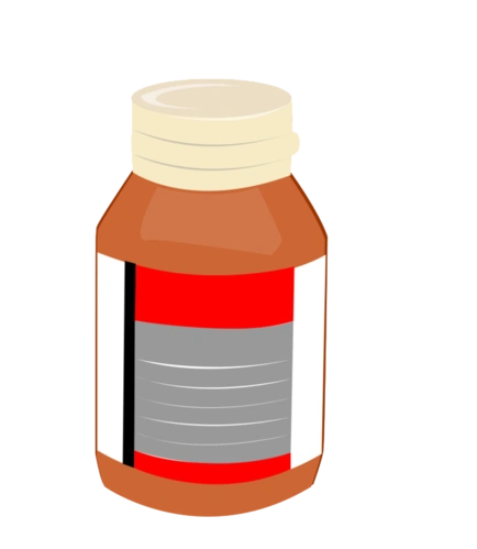 卡通一个药瓶子