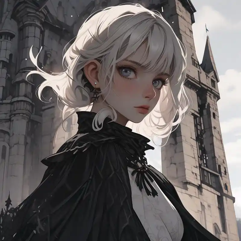 哥特魅影:高冷黑暗系女性头像 深邃的眼神,透露着不可言说的秘密.