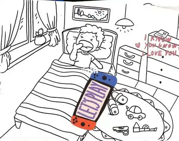 儿童起床简笔画 儿童起床简笔画女孩子