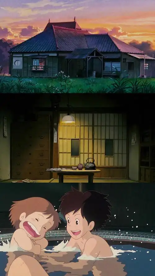 宫崎骏个性拼接动漫手机壁纸