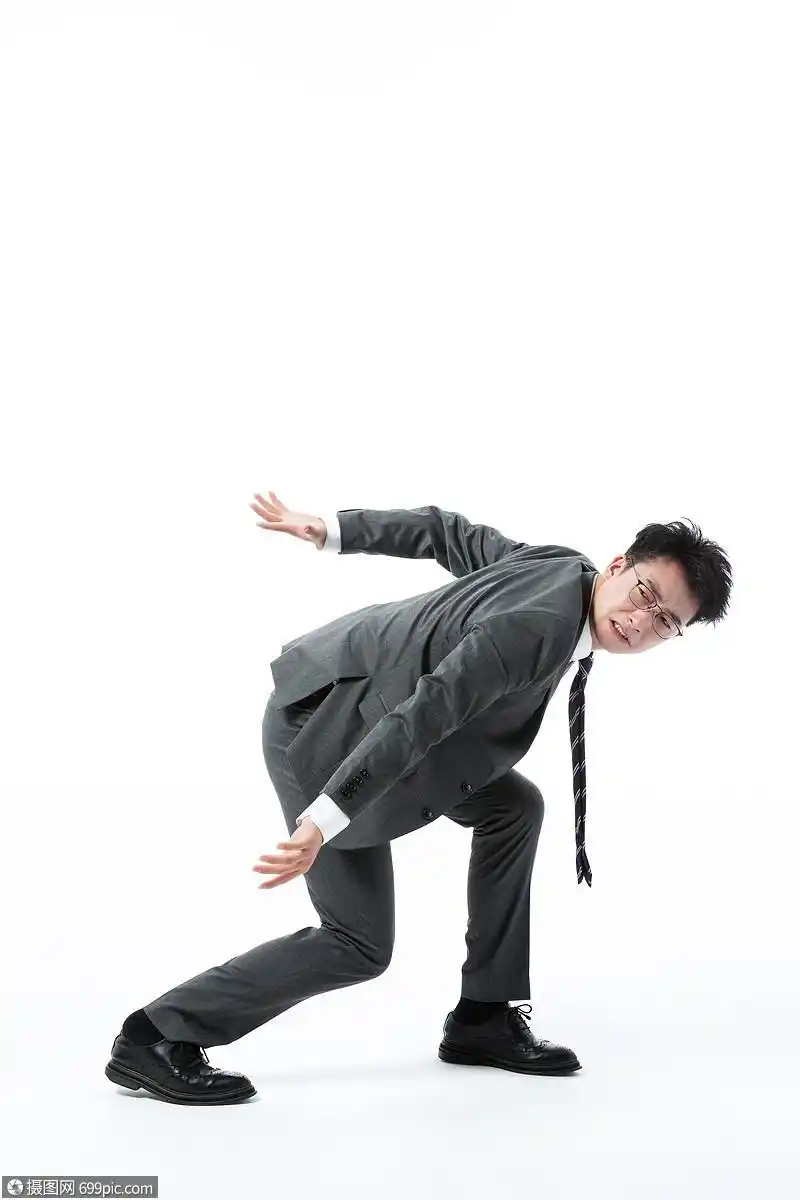 商务男性背负巨大的压力办公模特