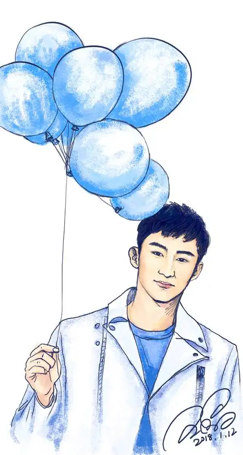 曾经画过的一些黄景瑜