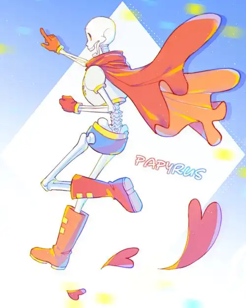 papyrus 真美好w 试着画骨头,感觉错误百出
