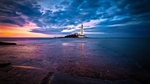 壁纸 英格兰,圣玛丽灯塔,海岸,海洋 3840x2160 uhd 4k 高清壁纸, 图片