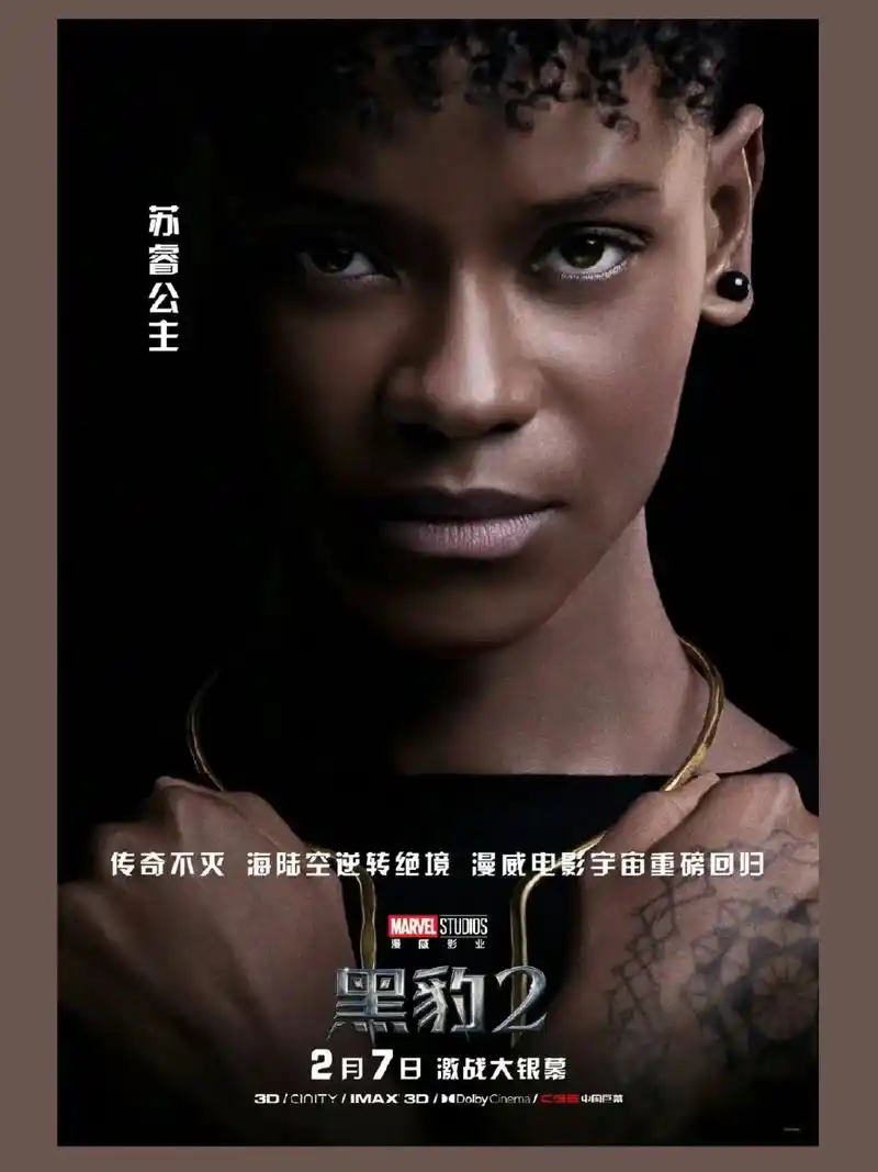 《黑豹2》《黑豹2》发布中文版角色海报,于2月7号内地上映! - 抖音