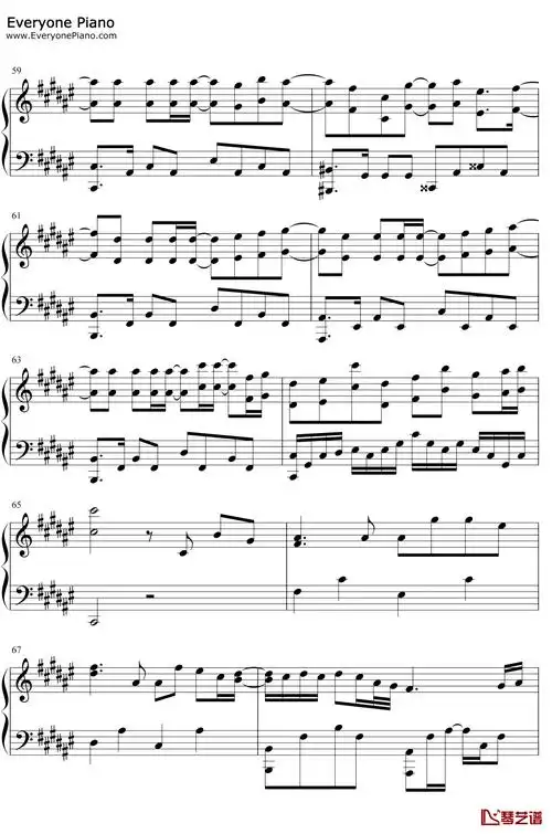 如果雨之后钢琴谱 周兴哲