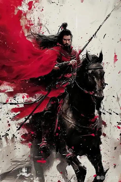 古风插画～将军征战,策马啸西风