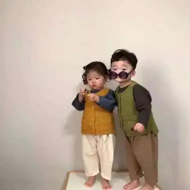 高清超级可爱的萌娃情侣头像图片