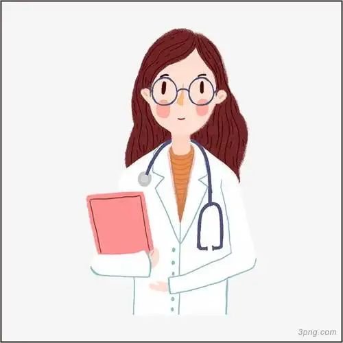 卡通女医生png素材透明免抠图片卡通手绘