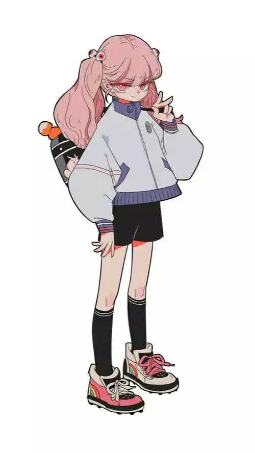 废柴狐阿桔白松鼠小汤壁纸粉发动漫