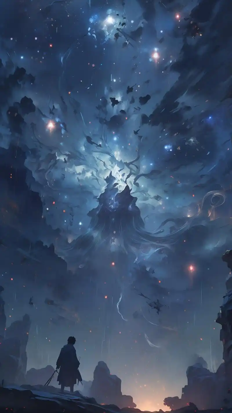 男生专属微信星空背景图90