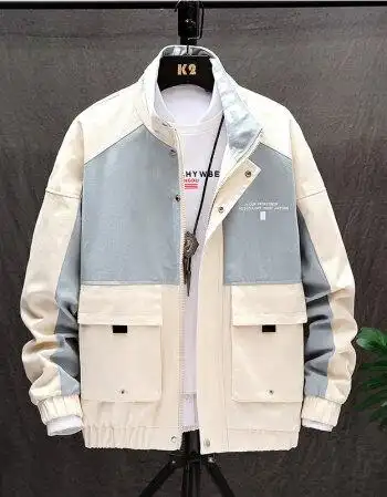 2019春季流行外套男士修身夹克工装帅气潮流学生衣服男款春装ztt