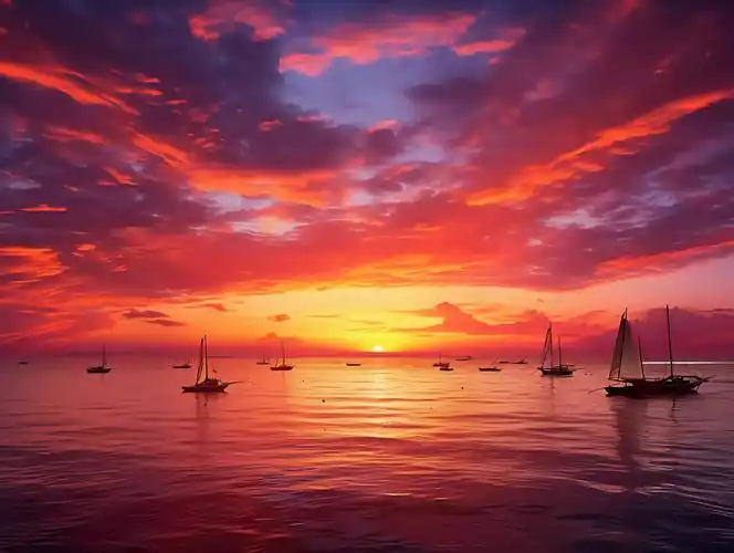 日落母亲母爱大海沙滩天空黄色背景图片唯美梦幻天空蓝天云彩夕阳黄昏