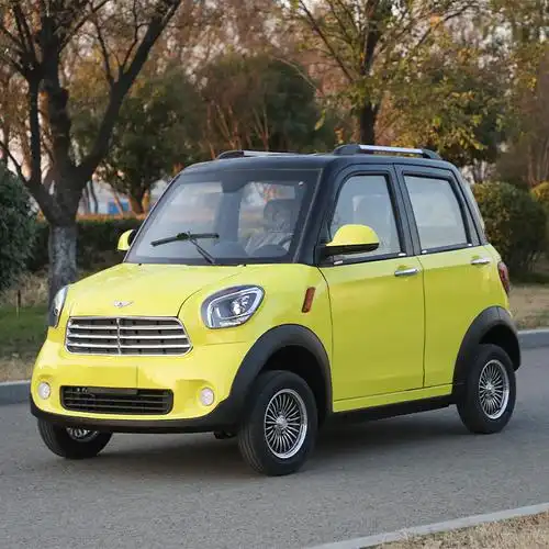 四轮电动车家用小型汽车女士微型电瓶成人全封闭新能源油电代步车