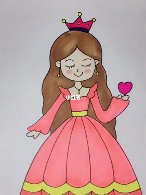 小学三年级美术简笔画公主