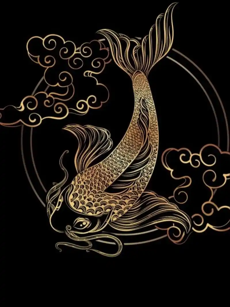 锦鲤壁纸,聊天背景 拿走不谢 锦鲤,壁纸 聊天背景