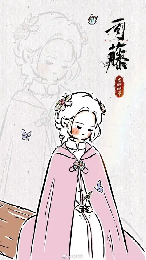 景甜司藤#简笔画版大甜甜分享～简笔画|司藤|景甜|壁纸|手绘废眄