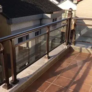 鑫中旭玻璃阳台护栏室外铝合金栏杆锌钢家用围栏别墅室内楼梯扶手