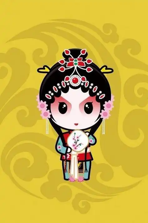 戏曲人物q版简笔画视频