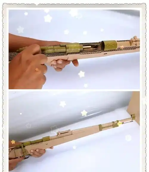 总是吃不到鸡那就用纸做一把98k吧纸糊的子弹也能很刺激