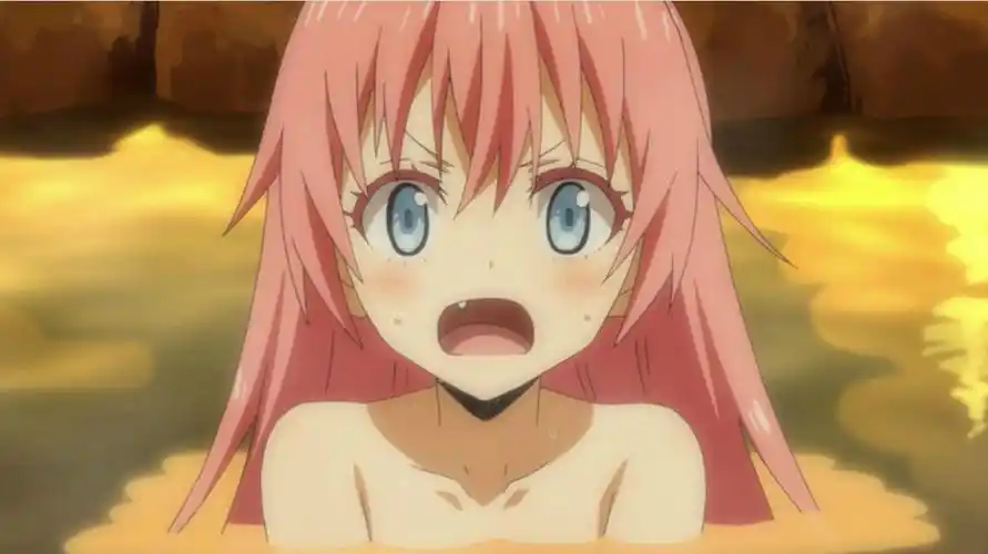 萌王史莱姆18集:米莉姆洗澡被调侃是飞机场,萌王喷泉雕像成彩蛋