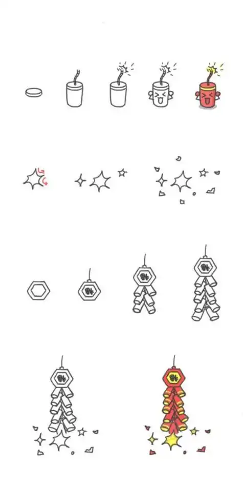 线条是绘画的灵魂,带孩子走进线描装饰画的世界儿童画 插画 简笔画