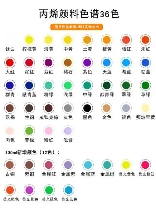蒙玛特丙烯颜料24色套装初学者墙绘纺织t恤陶瓷鞋纺织
