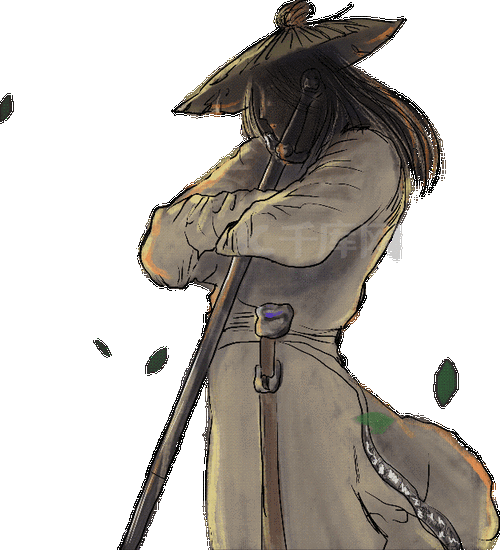 侠客古风武侠剑客中国风动图gif