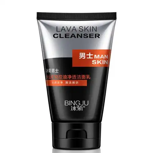 专用男士火山泥洗面奶补水控油祛痘去黑头深层清洁收缩毛孔学生