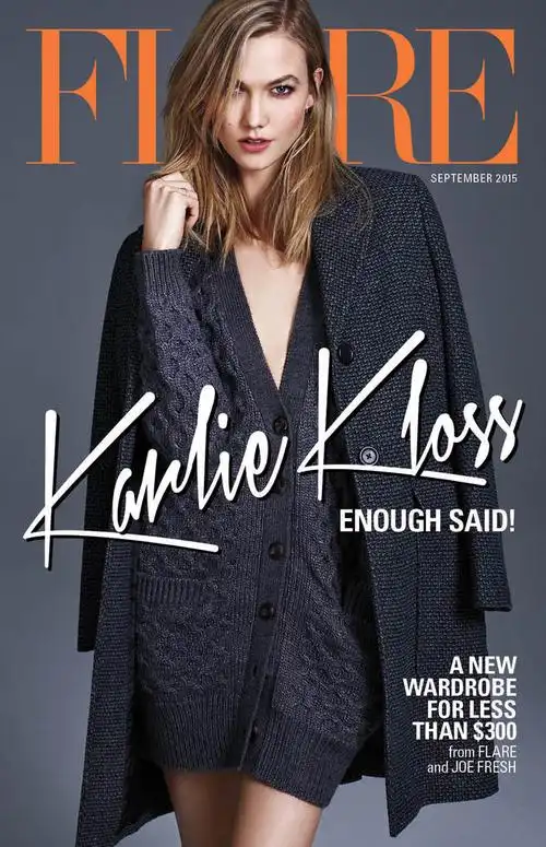 超模karlie kloss登上《flare》杂志2015年9月刊封面 | he2.