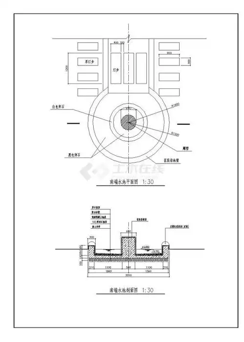 某广场水池施工图