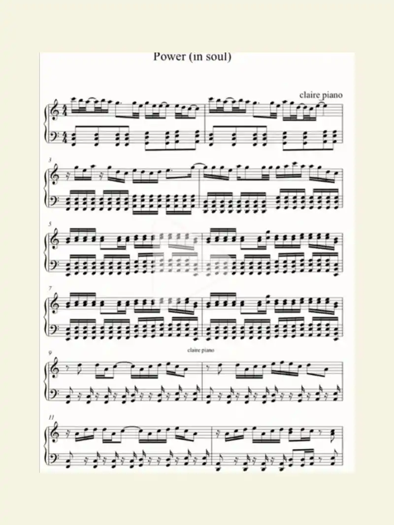 power钢琴谱 [害羞][害羞]