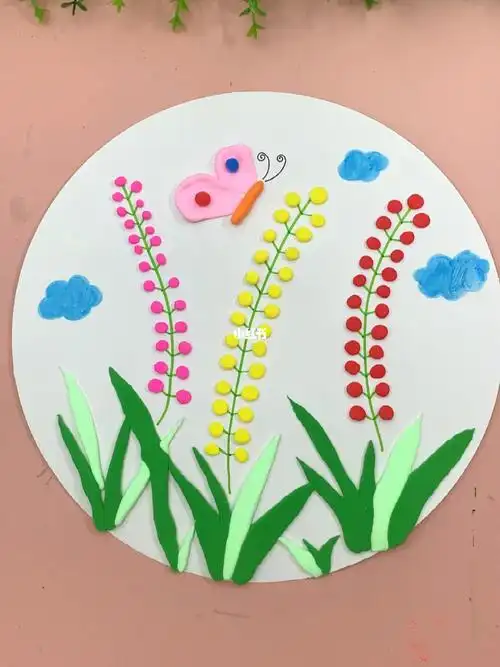 好看又简单的粘土画,快和孩子一起来做吧#粘土画 #幼儿创意手工 #亲子