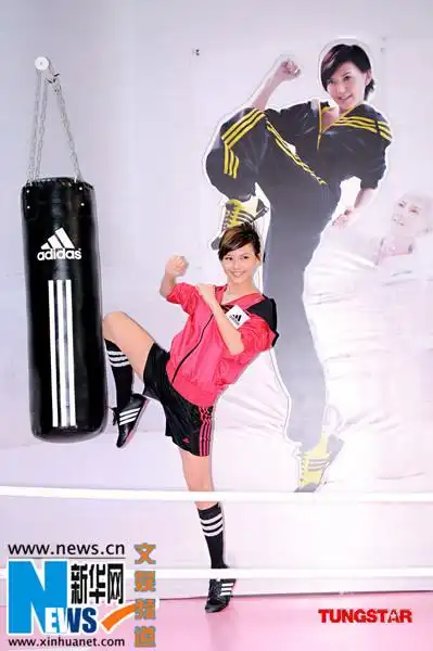 孙燕姿以代言人身份出席"adidas全新2008秋冬女装运动服系列"发布会