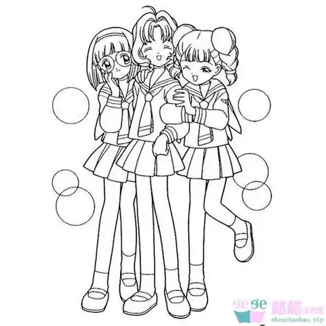 人物简笔画女孩全身人物简笔画女孩全身可爱二次元